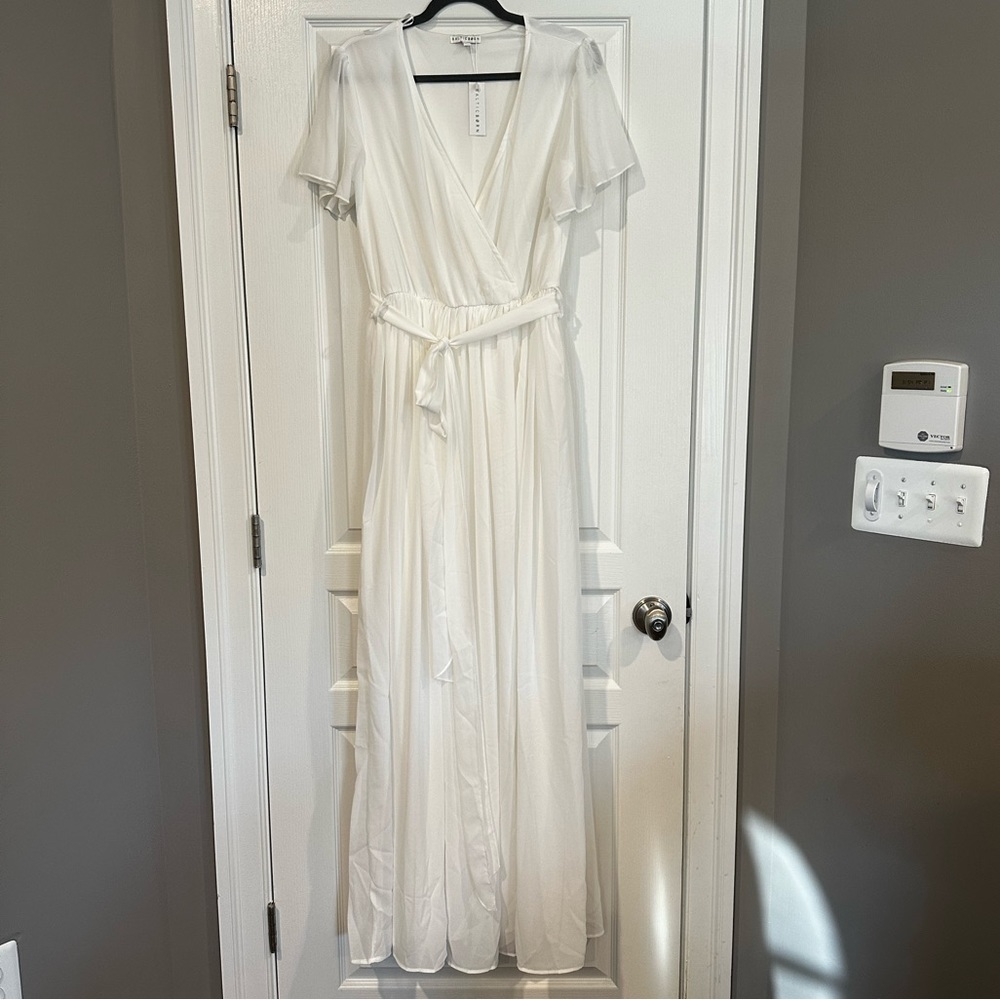 NWT Baltic Born Kristina Maxi Dress in Off White Size XL